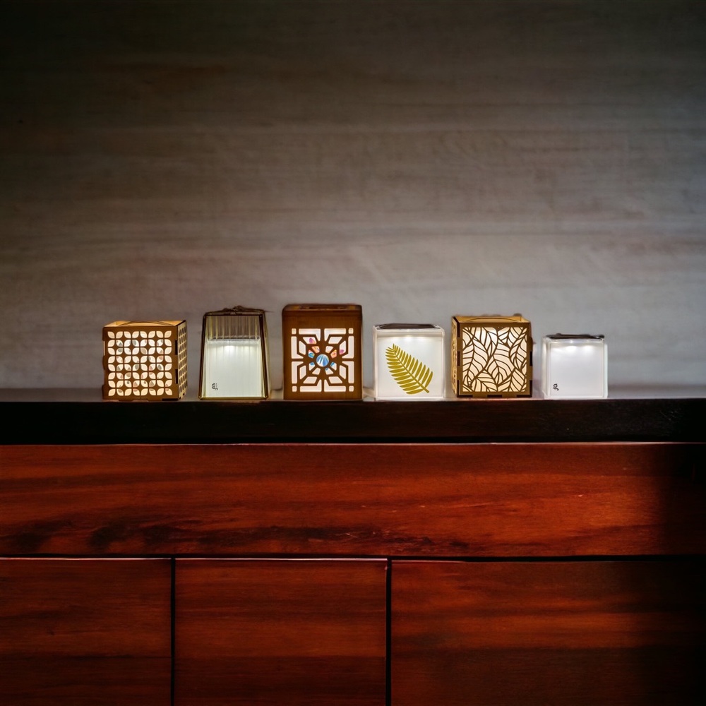 These 4” square solar lanterns last up to 12 hours!!! Powered by the sun.